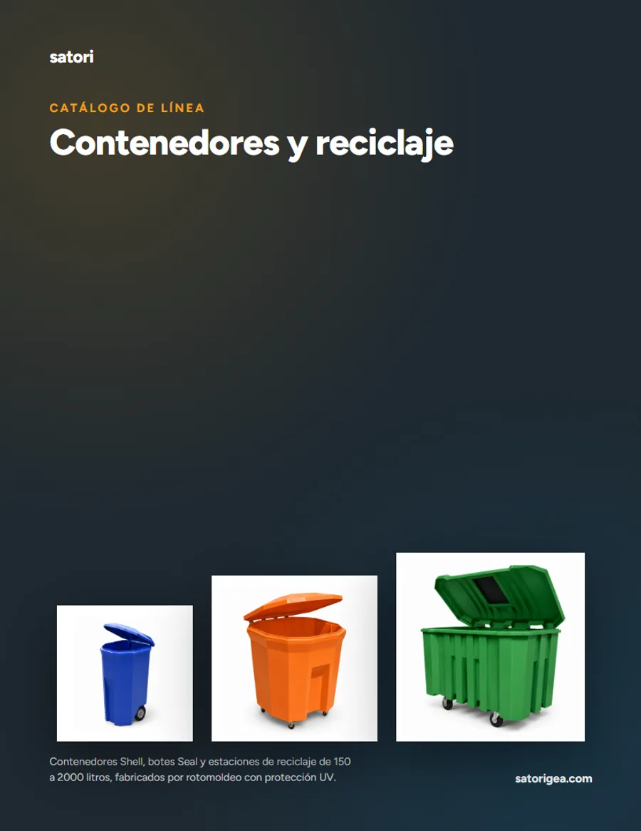 Portada del Catálogo Contenedores y Reciclaje