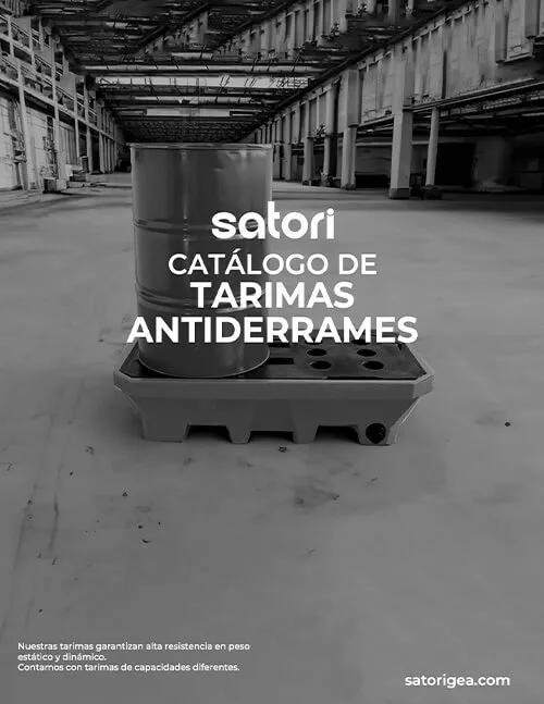 Portada del Catálogo Tarimas Antiderrames