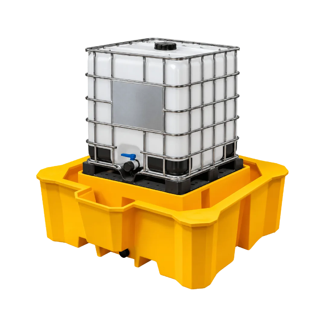 Tarima Antiderrames Whale para IBC Amarillo miniatura 2
